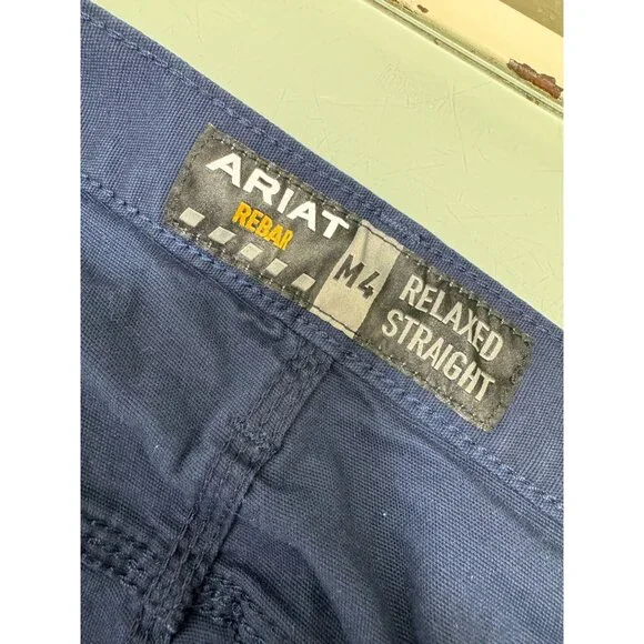 Ariat Pants 50X32 Rebar M4 Relaxed Straight Stretch Utility Carpenter Workwear